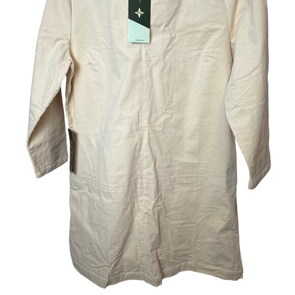 NWT Tuckernuck XL Winter White Corduroy Dress Old Money Quiet Luxury Minimalist - Picture 9 of 9